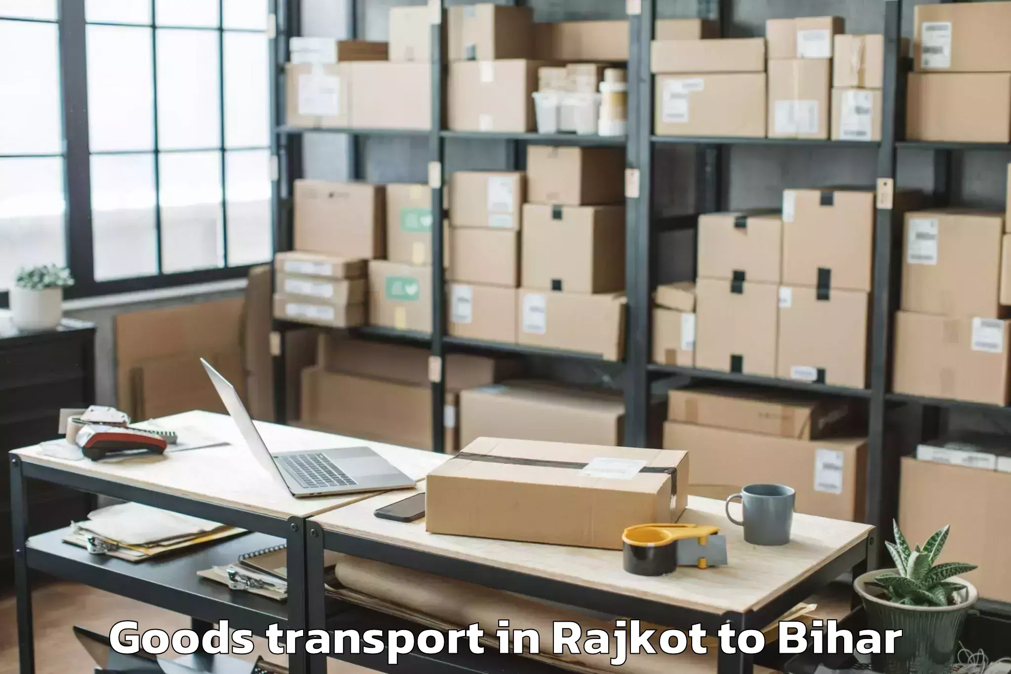 Top Rajkot to Nalanda University Rajgir Goods Transport Available